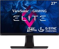 Viewsonic Elite Xg270 27 Inch 1080P 1Ms 240Hz Ips G Sync Compatible Gaming Monitor With Elite Design Enhancements And Advanced Ergonomics For Esports, Black 27-Inch 240Hz 27-Inch 240Hz