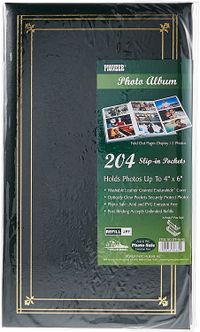 Pioneer Slim Line Post Style Pocket Album, Hunter Green