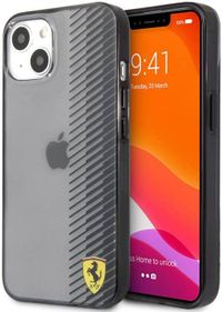 CG Mobile Ferrari Transparent Hard Case Gradient Print Logo For iPhone 13 Mini (5.4") - Black