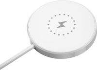 Glassology 3 in 1 Wireless Charger, Magnetic Fast Wireless Charging Pad, Compatible with iPhone 14/13/12/SE/11 & Samsung Galaxy & Apple Watch & Earbuds (Adapter NOT Included) (white)