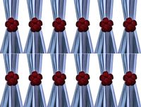 Kuber Industries Velvet 12 Pieces Curtain Tie Back Tassel Set (Maroon) -CTKTC012901