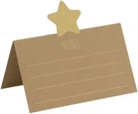 Hema Christmas Star Menu Card