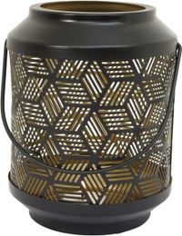 Home Town Votive Metal Black Candle Holder,17X13.5cm