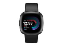 Fitbit Fitness Activity Tracker Versa 4 Smart Watch Black - Graphite Aluminum