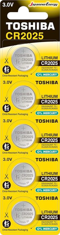 توشيبا ليثيوم CR2025 PW BP-5