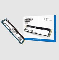 TEAMGROUP MP33 PRO, 512GB, SLC Cache 3D NAND TLC NVMe 1.3 PCIe Gen3x4 M.2 2280 Internal SSD