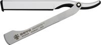 Dovo Silver Shavette Satin Finish Straight Razor Set/Silver