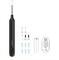 XLIFE X1+ Wireless Smart Visual Ear Cleaner Ear Wax Remover Ear Stick Earpick With Light camera 3 Megapixels HD Camera 360 degree view - Black