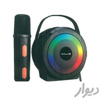 Calus K52S Wireless Speakers Mic Set Bluetooth Audio Portable Handheld Mic Family Multifunctional Playback Loudspeaker With RGB lights - Black