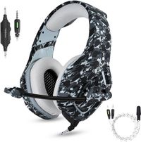 Gaming Headset with Microphone for PS4 PC Xbox One Stereo Over Ear Gamer Headphones with Mic Noise Cancelling for Laptop Mac Smart Phones Nintendo Switch Playstation 4 - Camo