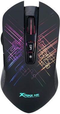 XTRIKE ME Gaming MouseUSB Optical Mouse - Black (Multicolor LED Backlight GM-510