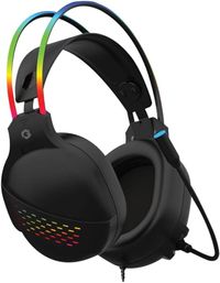 GAMEON GO-711 RGB Gaming Headset With Detachable Mic - Black Anti-Violence beam ABS Surfaced design Omnidirectional mic system High-Grade 50mm drivers 2-meter braided cable for long term flexibility