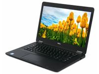 كمبيوتر محمول Dell Latitude e7470 سعة تخزين 256 جيجابايت SSD ذاكرة وصول عشوائي 8 جيجابايت Core i5-6300U من الجيل السادس شاشة FHD مقاس 14 بوصة ولوحة مفاتيح بإضاءة خلفية - أسود