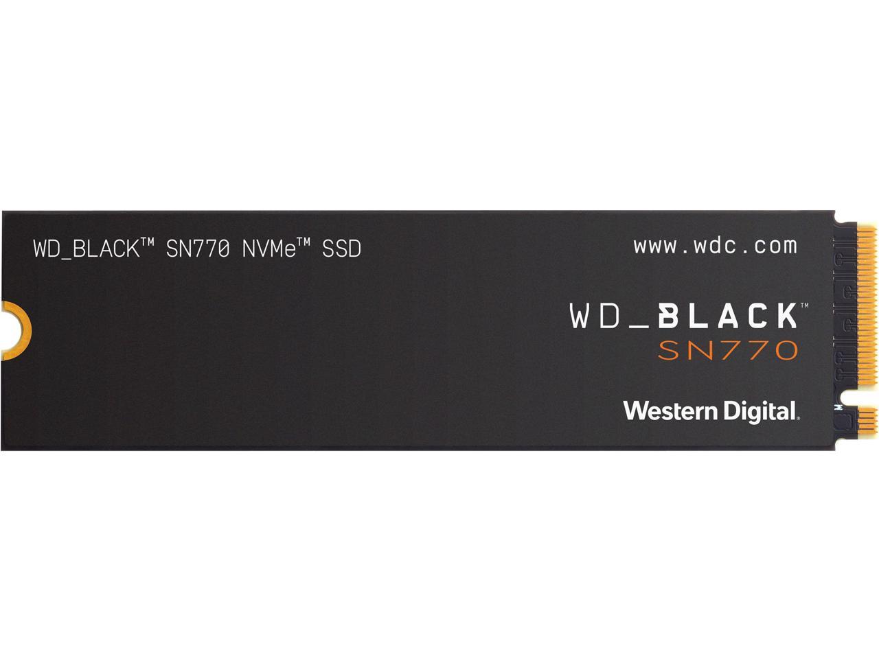 Western Digital SN770 NVMe 4 Lanes Internal Solid State SSD 1TB (WDS100T3X0E-00B3N0) Black