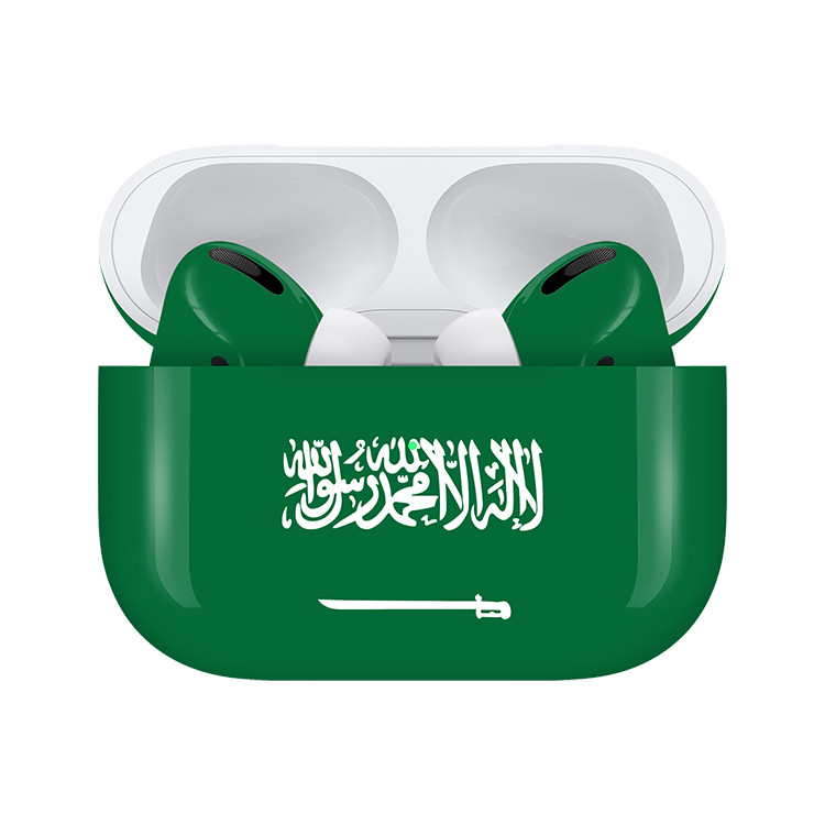 Apple Airpods Pro (2nd Generation) Customized By Caviar Glossy Saudi Arabian Flag