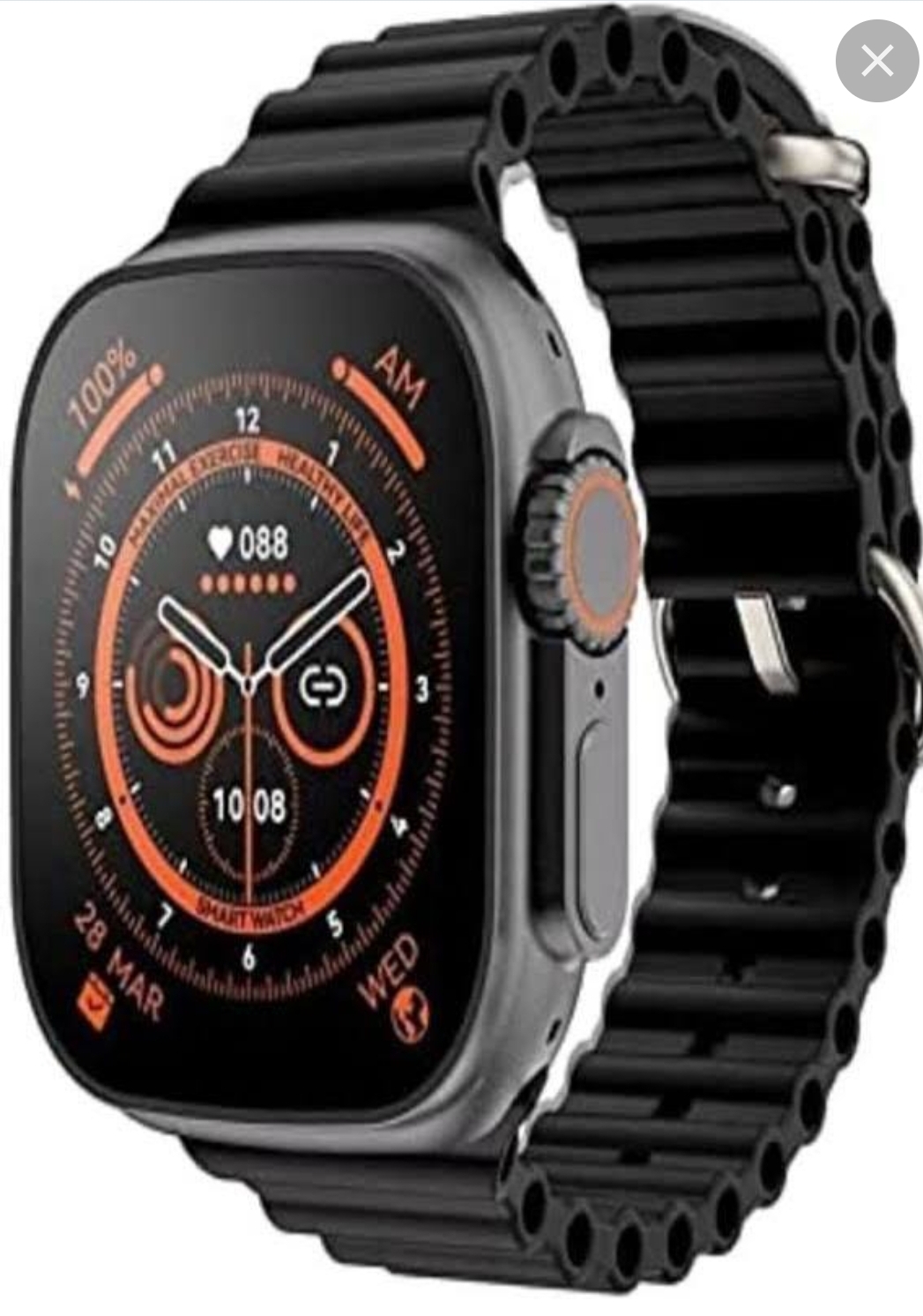 T800 Ultra smart watch Waterproof-Black