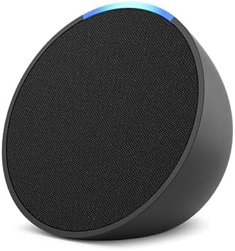 Echo Pop | Full sound compact Wi-Fi & Bluetooth smart speaker with Alexa | Use your voice to play the Quran or Music, control Smart Home devices and more | Now available in Khaleeji Arabic | Charcoal