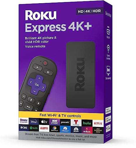 Roku Streaming Media Player Express 4K+ (3941RW2) Black