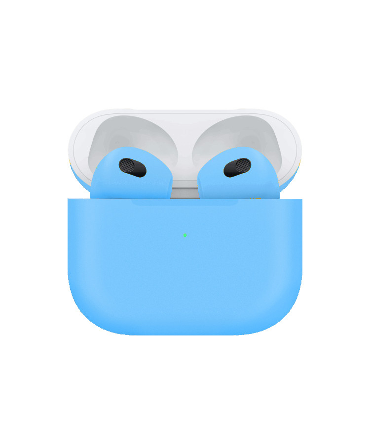 Apple Airpods (3rd Generation) Customized By Caviar Matte Sky Blue