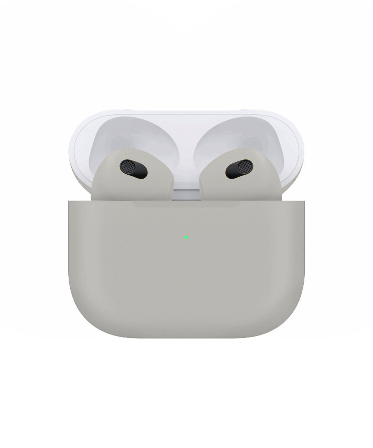 Apple Airpods (3rd Generation) Customized By Caviar Matte Metallic Silver