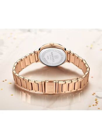 Women s Stainless Steel Analog Digital Wrist Watch NF5016 RG W