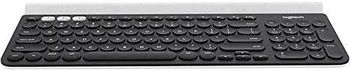 Logitech K780 Multi-Device Wireless Keyboard for Windows, Apple, Android or Chrome, Wireless 2.4GHz and Bluetooth, Quiet, PC/Mac/Laptop/Smartphone/Tablet - Dark Grey/White