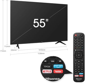 Hisense 55 Inch 4K UHD Smart LED TV 55A7100