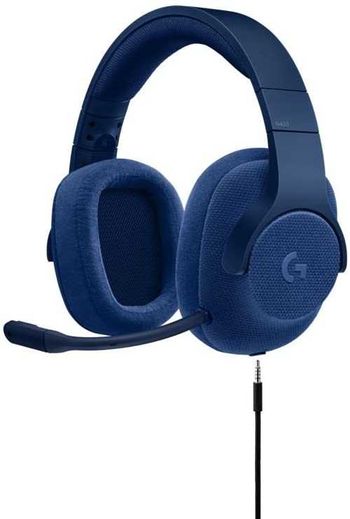 Logitech G433 7.1 Surround Gaming Headset, DTS Headphone:X 3D Positional Audio, 40 mm Pro-G Audio Drivers, Lightweight, Strong, USB and 3.5 mm Audio Jack, PC/Mac/Nintendo Switch/PS4/Xbox One - Blue
