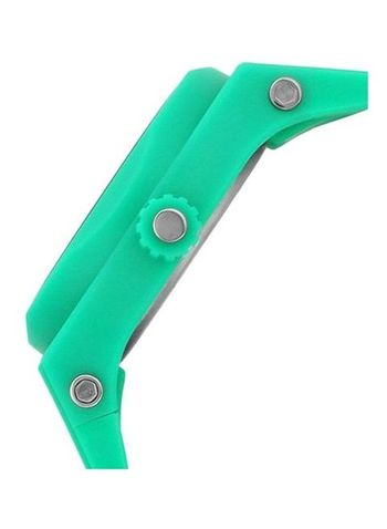 Q&Q Analog Display Dial Silicone Band Watch For Unisex VR32J004Y Green