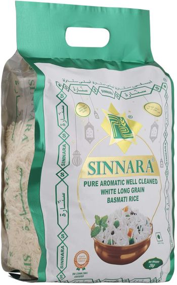 Sinnara White Long Grain Basmati Rice, 2 Kg