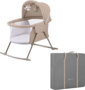 Rocking clearance travel cot