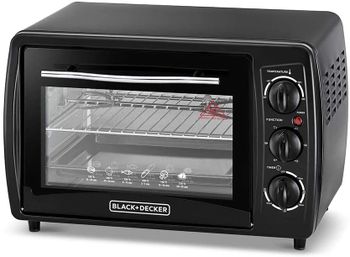 Black Decker 19L Double Glass Multifunction Toaster Oven with