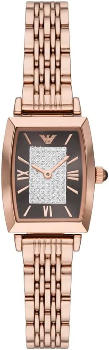 Emporio Armani Women s Stainless Steel Two Hand Dress Watch Rose