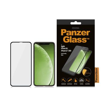 PanzerGlass - واقي شاشة بإطار أسود من الحافة إلى الحافة لهاتف iPhone 11 ، مقاس 6.1 بوصة