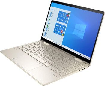 طابعة HP ENVY 13m-bd0023dx - x360 2 في 1 13.3 بوصة شاشة اللمس   كمبيوتر محمول - منصة Intel Evo -   Intel Core i7-11TH GEN - ذاكرة 8 جيجا - SSD 512 جيجا - Windows 11 - لوحة مفاتيح باللغة العربية - ذهبي باهت