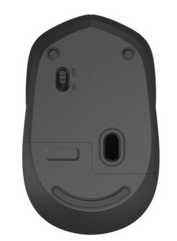 Philips M344 Wireless Mouse, 2.4GHz Wireless, Optical Sensor, Ergonomic design, 10m Wireless Connection Distance, 1000 dpi Wireless Computer Mouse - Black I M344