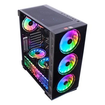 Gaming PC- Case-NeonZilla,  Processor - i5 12400F Board - H61OMK, Ram - 16GB 3200MHZ DDR4  NVME - 1TB  GPU - RTX 3050  PSU - 500W 80+ BRONZE OS - WINDOWS 11  Cooling - 240mm Liquid Cooler- Black