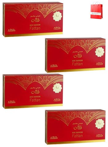 4Pcs Nabeel Mini Bakhoor Fattan Incense 36 GM