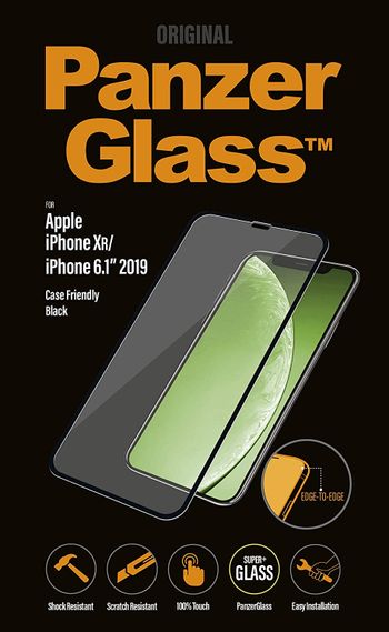 PanzerGlass - Edge to Edge Black Frame Screen Protector for iPhone 11, 6.1-inch