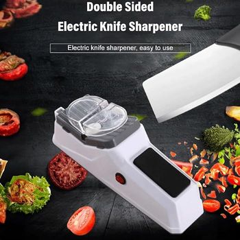 Electric Sharpener Kitchen Knife Sharpening Kitchen Sharpening Stone Grinder Home Sharpener Portable Sharpener for Kitchen Knife