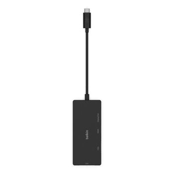 Belkin - USB-C to HDMI, VGA, USB-A, Gigabit Ethernet and USB-C PD (Data & Charging) - Black