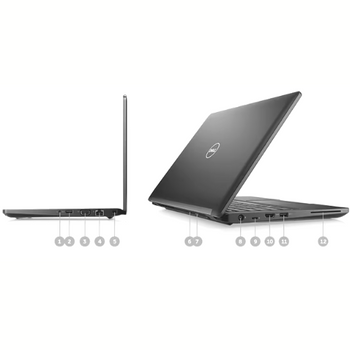 Dell Latitude 5280 Intel Core i5-7th Generation 8GB RAM 256GB SSD Screen 12.5-inch Touch Screen Windows 10 Black