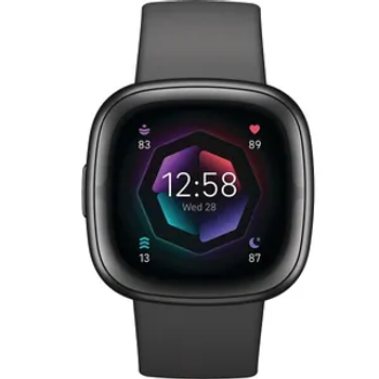 Fitbit Sense 2 Fitness Activity Tracker Smartwatch (FB521BKGB-US) Shadow Gray / Graphite Aluminum