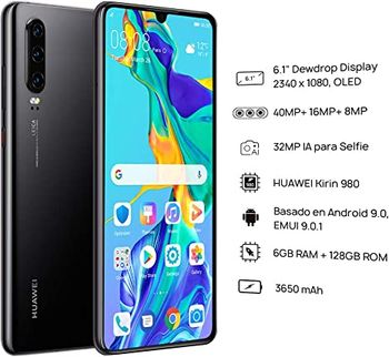 Huawei P30 Dual SIM Black 6GB RAM 128GB