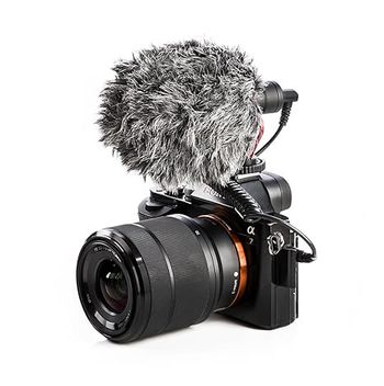 Boya by-MM1 Super-Cardioid Shotgun Microphone with Real Time Monitoring Compatible with iPhone/Android Smartphones, DSLR Cameras Camcorders for Live Streaming Audio Recording