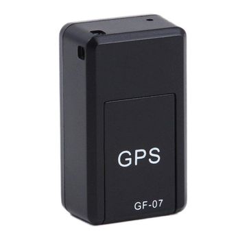 جهاز تعقب السيارة المغناطيسي GF07 Mini GPS في الوقت الحقيقي، جهاز تعقب GSM/GPRS - أسود