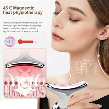 1PC Lifting And Tightening Household Electric Massage Beauty Instrument Neck Facial Wrinkle Removal Advanced Skin Care Tools White