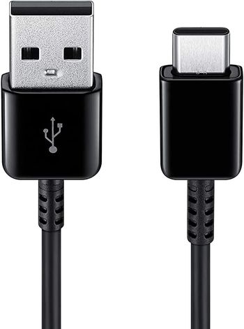 محول سامسونج 15 واط مع USB-A إلى USB-C أسود