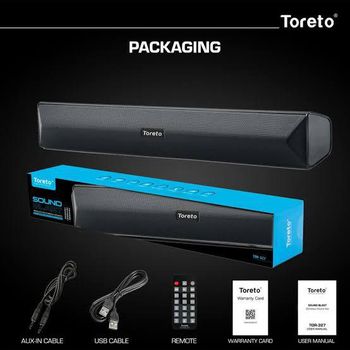 TORETO Wireless Soundbar Blast (tor-327) With Infrared Wireless Remote Control