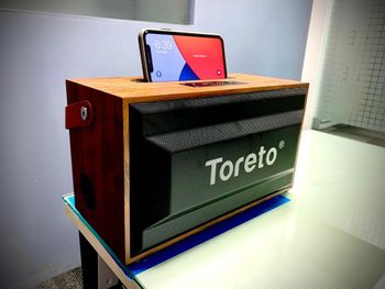 TORETO 14w Bluetooth Speaker With Mic Wooden TOR-368 (BLACK)